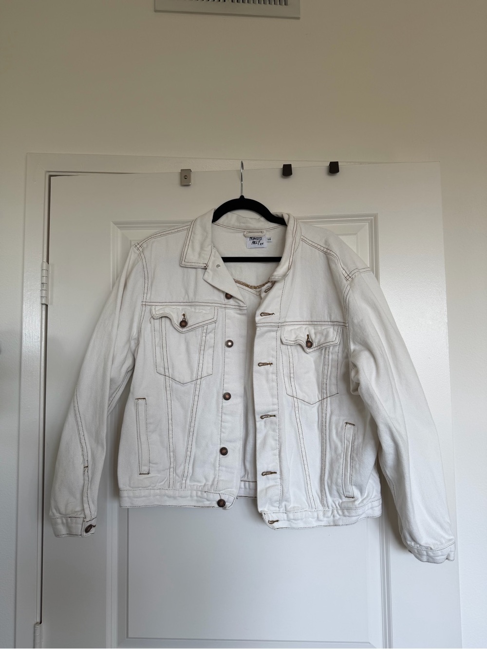 Classic White Denim Jacket - princess Polly